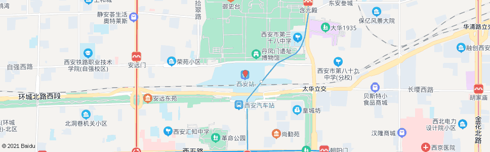 西安新农路_公交站地图_西安公交_妙搜公交查询2024