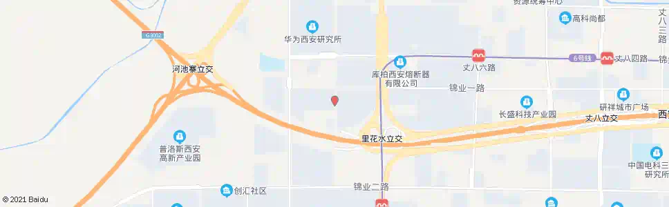 西安丈八七路南段_公交站地图_西安公交_妙搜公交查询2024