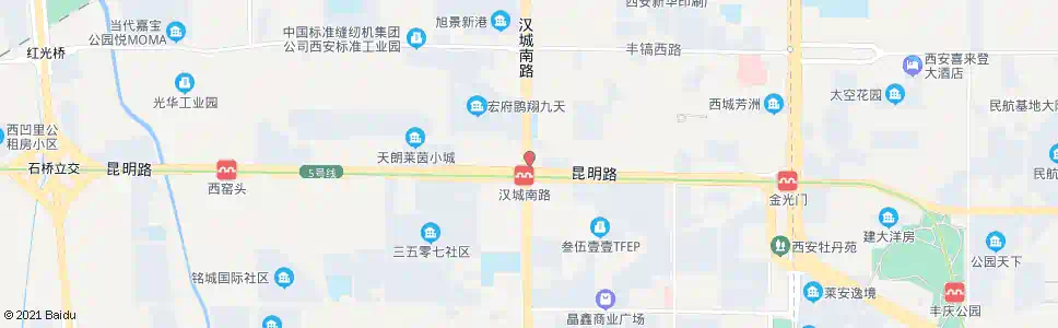 西安北窑头_公交站地图_西安公交_妙搜公交查询2024