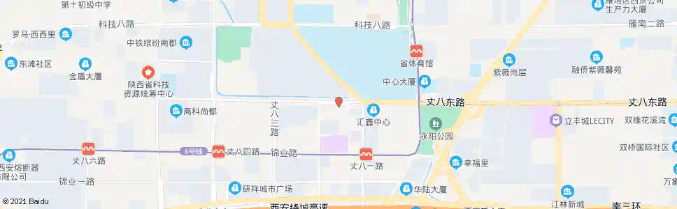 西安丈八东村(不停靠)_公交站地图_西安公交_妙搜公交查询2024