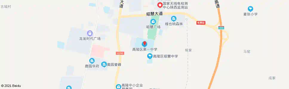 西安高陵一中_公交站地图_西安公交_妙搜公交查询2024