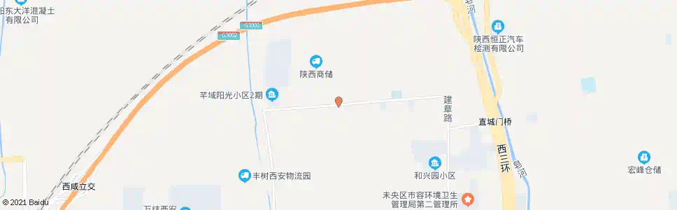 西安二府村_公交站地图_西安公交_妙搜公交查询2024