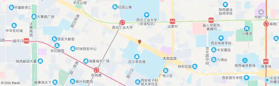 西安白庙村_公交站地图_西安公交_妙搜公交查询2024