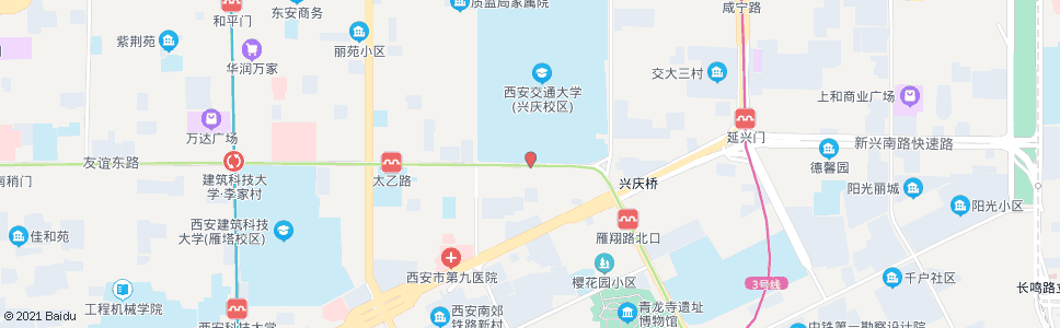 西安交大南门_公交站地图_西安公交_妙搜公交查询2024