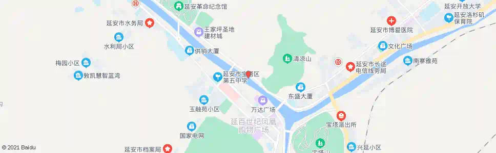 延安市二建公司_公交站地图_延安公交_妙搜公交查询2024