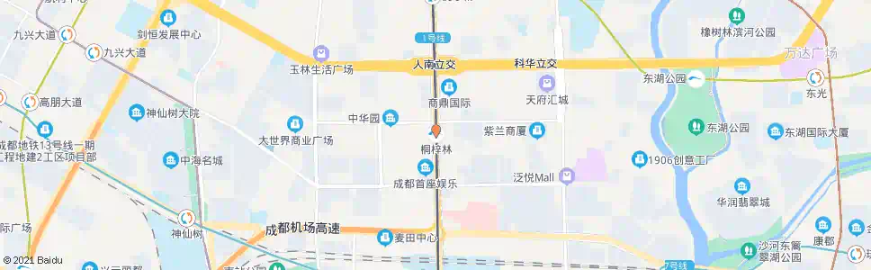 成都桐梓林_公交站地图_成都公交_妙搜公交查询2024