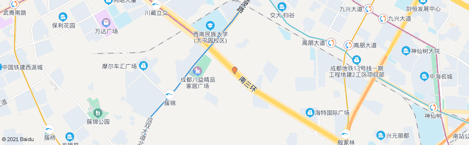 成都南三环路五段东内侧_公交站地图_成都公交_妙搜公交查询2024