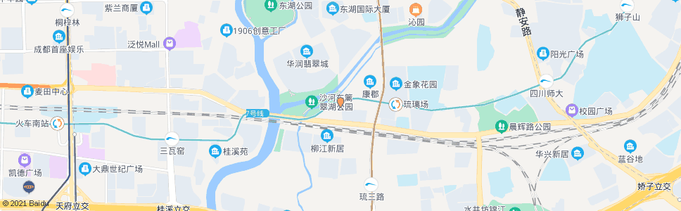 成都琉璃路沙河大桥_公交站地图_成都公交_妙搜公交查询2024