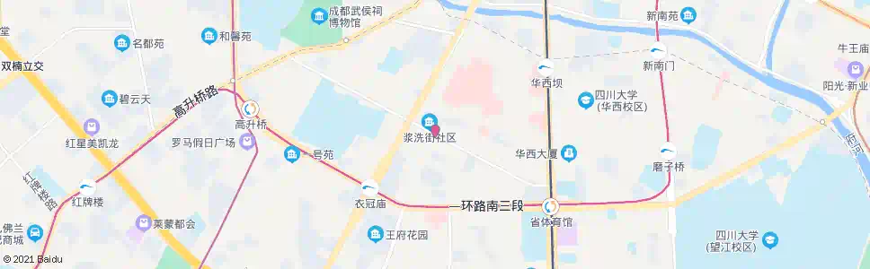 成都电信路南_公交站地图_成都公交_妙搜公交查询2024