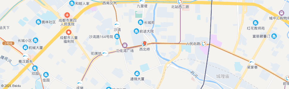 成都西北桥_公交站地图_成都公交_妙搜公交查询2024
