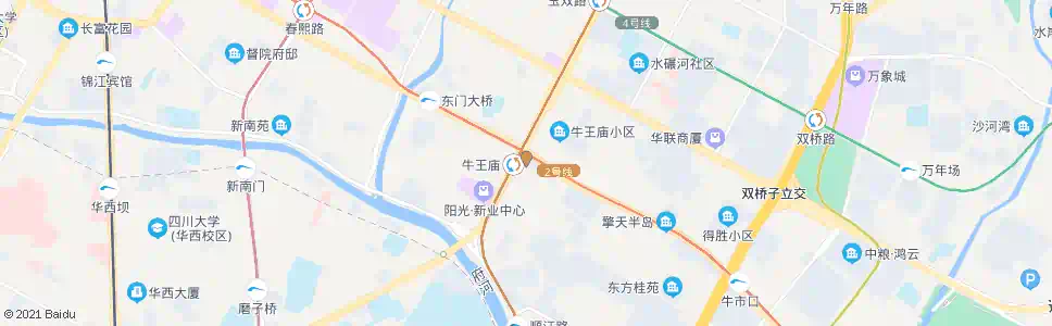 成都牛王庙路口_公交站地图_成都公交_妙搜公交查询2024