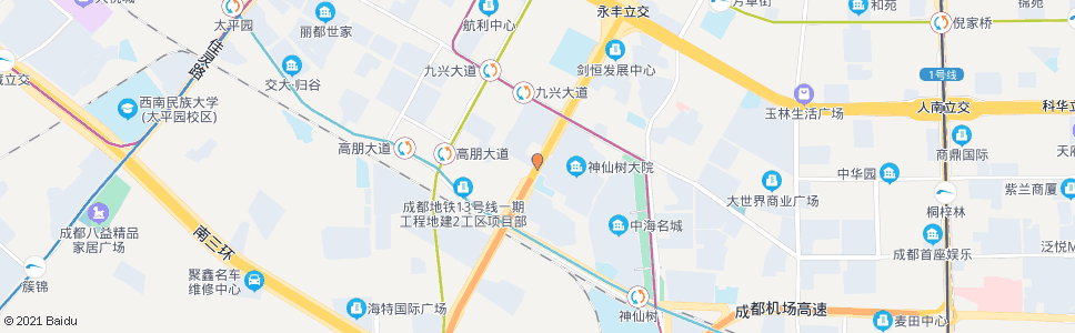 成都高棚子_公交站地图_成都公交_妙搜公交查询2024