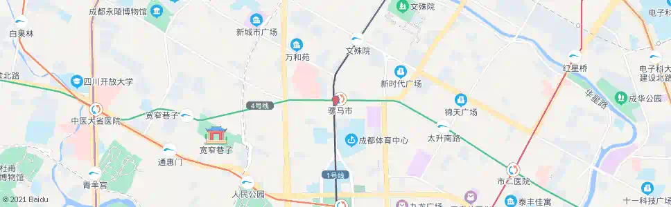 成都骡马市_公交站地图_成都公交_妙搜公交查询2024