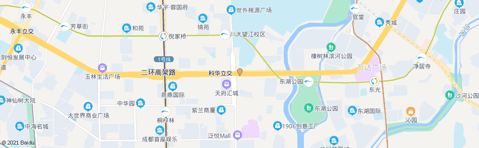 成都二环科华路口_公交站地图_成都公交_妙搜公交查询2024