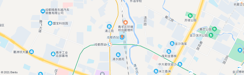 成都草堂路西_公交站地图_成都公交_妙搜公交查询2024