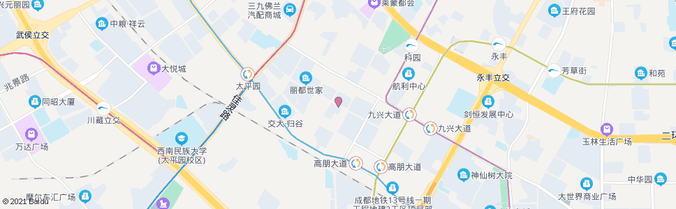 成都长益西二路东_公交站地图_成都公交_妙搜公交查询2024