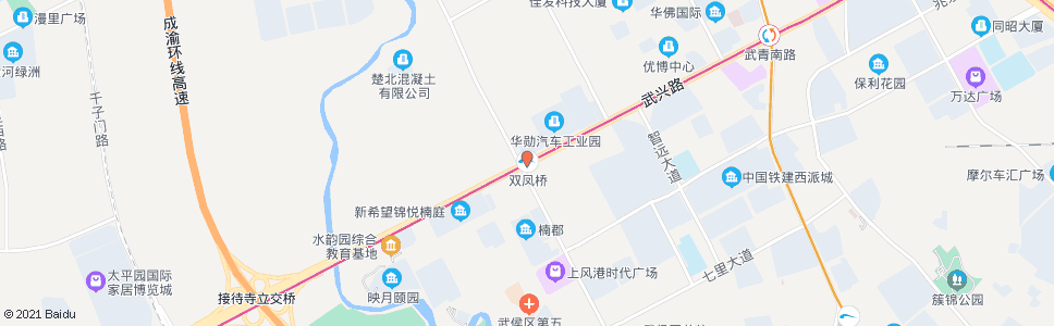 成都双凤村_公交站地图_成都公交_妙搜公交查询2024