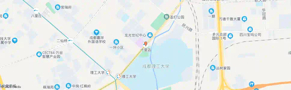 成都十里店_公交站地图_成都公交_妙搜公交查询2024