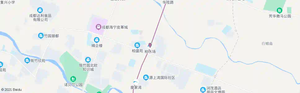 成都柏水_公交站地图_成都公交_妙搜公交查询2024