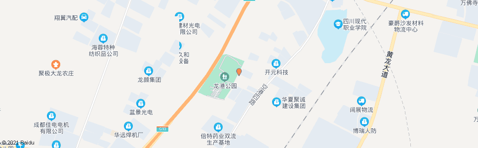 成都龙港公园_公交站地图_成都公交_妙搜公交查询2024