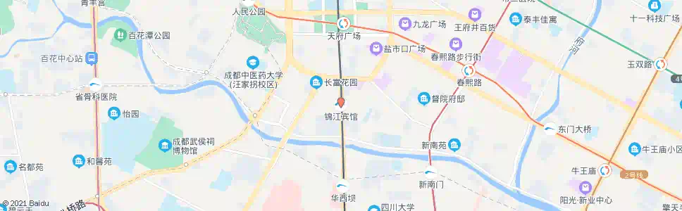 成都锦江宾馆_公交站地图_成都公交_妙搜公交查询2024