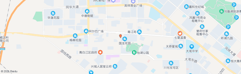 成都国龙花园西_公交站地图_成都公交_妙搜公交查询2024