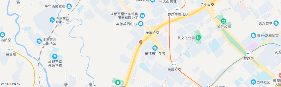 成都西三环路四段外侧_公交站地图_成都公交_妙搜公交查询2024