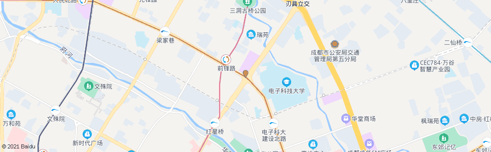 成都一环路北四段_公交站地图_成都公交_妙搜公交查询2024
