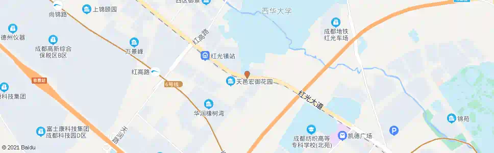 成都西华大学南大门_公交站地图_成都公交_妙搜公交查询2024