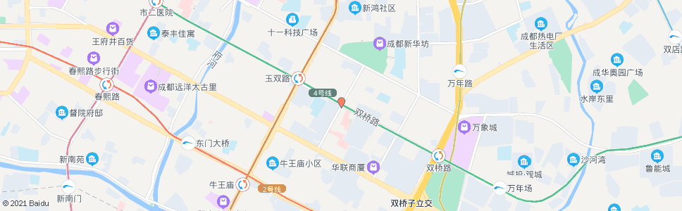 成都双华南路_公交站地图_成都公交_妙搜公交查询2024