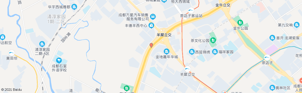 成都西三环路四段北外侧_公交站地图_成都公交_妙搜公交查询2024