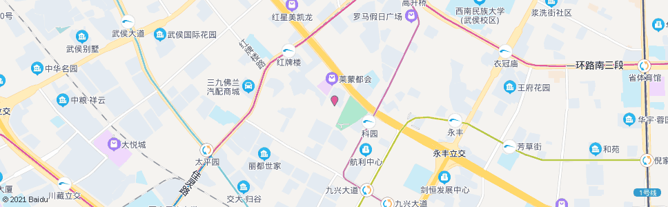 成都长城东一路_公交站地图_成都公交_妙搜公交查询2024