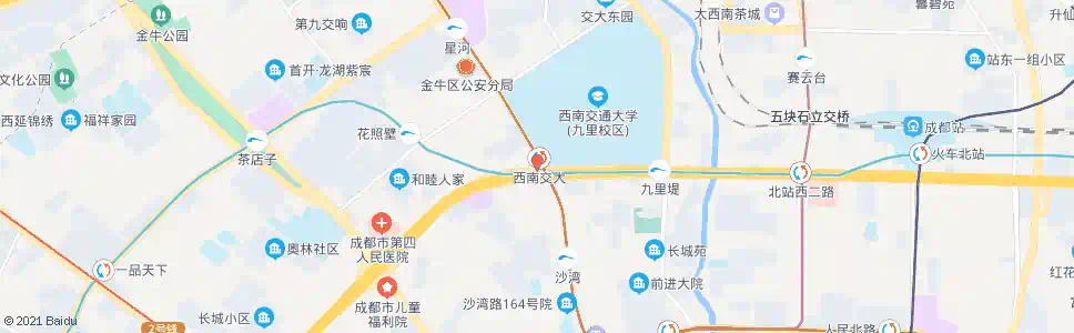 成都西南交大老校区_公交站地图_成都公交_妙搜公交查询2024