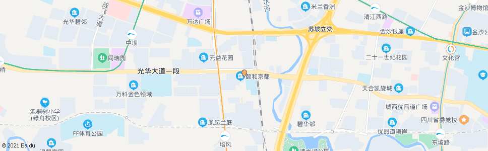 成都培风东街北_公交站地图_成都公交_妙搜公交查询2024