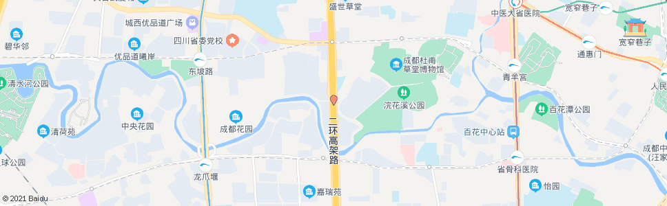 成都二环清水河_公交站地图_成都公交_妙搜公交查询2024
