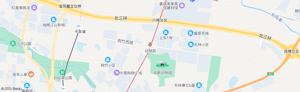 成都地铁动物园站_公交站地图_成都公交_妙搜公交查询2024