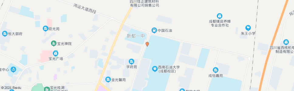成都西南石油大学西门_公交站地图_成都公交_妙搜公交查询2024