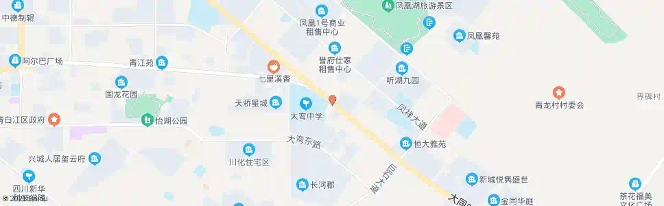 成都大弯中学北_公交站地图_成都公交_妙搜公交查询2024