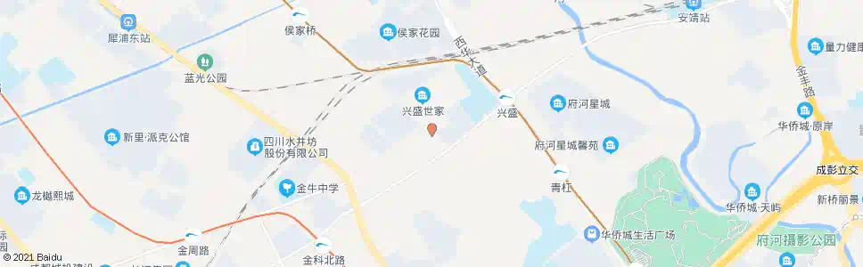 成都盛发街东_公交站地图_成都公交_妙搜公交查询2024