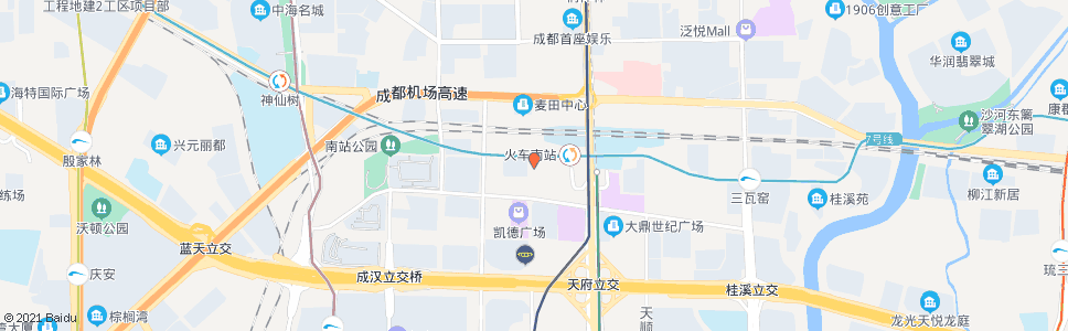 成都火车南站综合交通枢纽_公交站地图_成都公交_妙搜公交查询2024