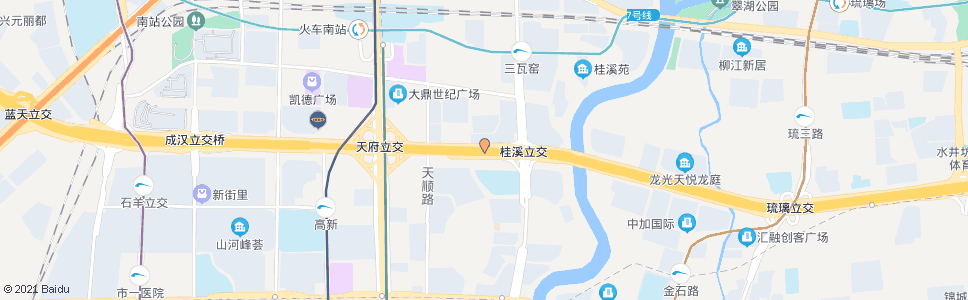 成都南三环路三段外侧_公交站地图_成都公交_妙搜公交查询2024