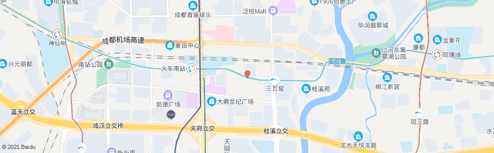 成都天仁北二街_公交站地图_成都公交_妙搜公交查询2024