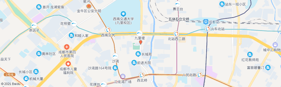 成都九里堤南路北_公交站地图_成都公交_妙搜公交查询2024