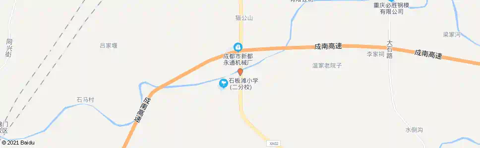 成都集体村_公交站地图_成都公交_妙搜公交查询2024