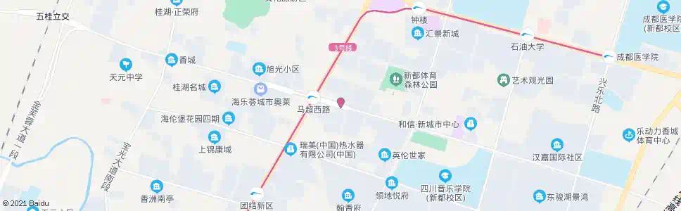 成都新都花园_公交站地图_成都公交_妙搜公交查询2024