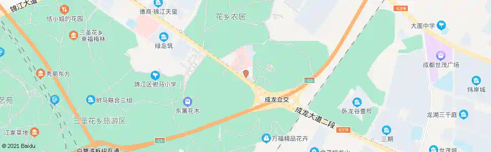 成都红纱村花博会_公交站地图_成都公交_妙搜公交查询2024