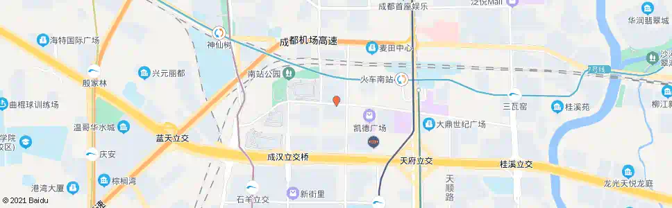 成都新南天地_公交站地图_成都公交_妙搜公交查询2024