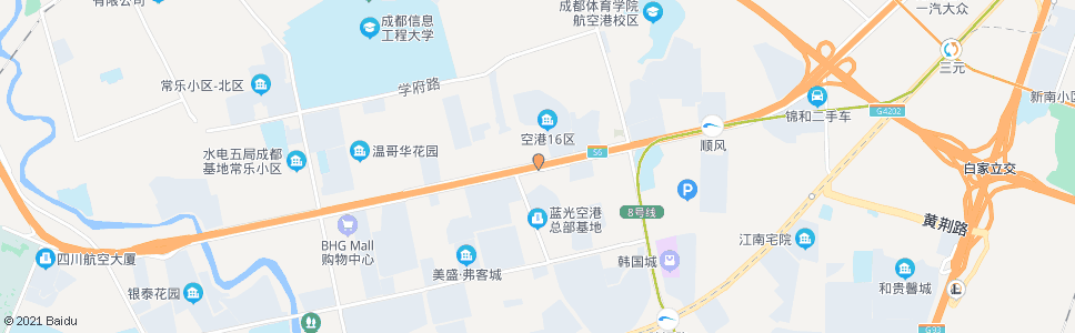 成都空港总部基地_公交站地图_成都公交_妙搜公交查询2024