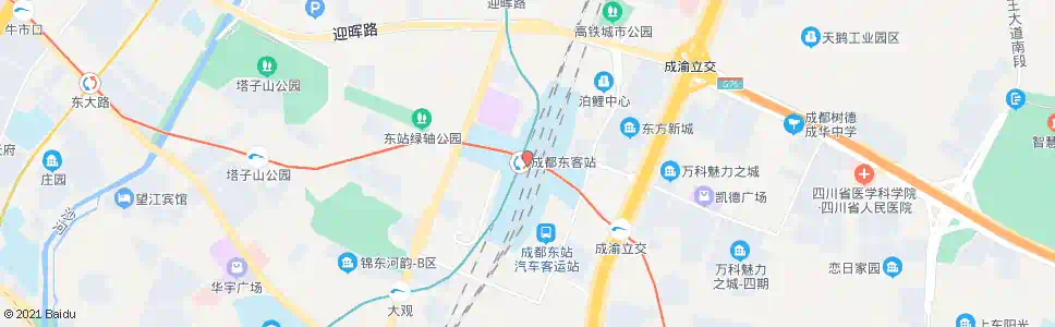 成都武侯大道双星大道口东_公交站地图_成都公交_妙搜公交查询2024