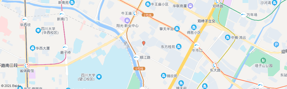 成都新桂村西五街_公交站地图_成都公交_妙搜公交查询2024